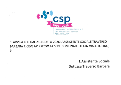 Ricevimento assistente sociale